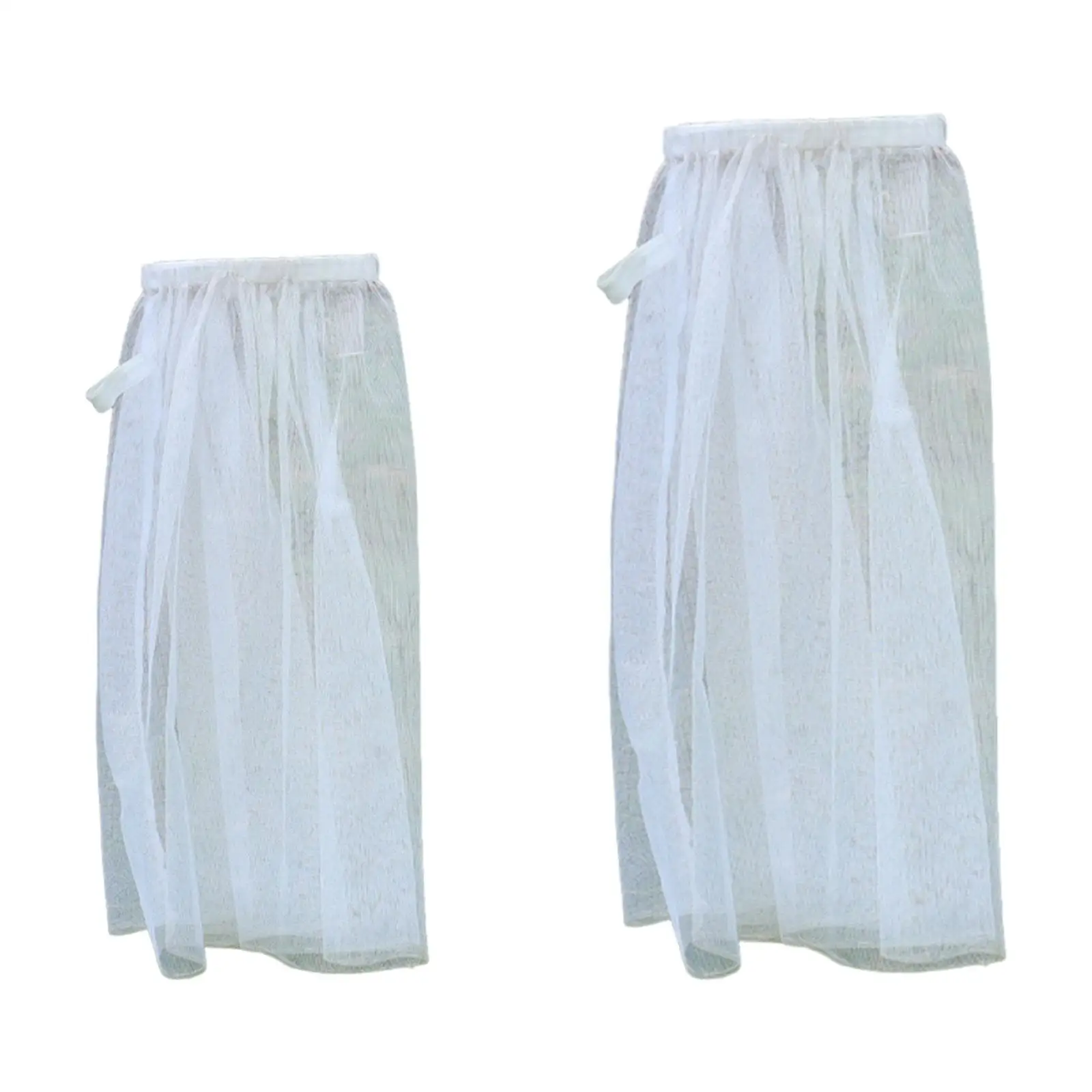 Anti Mosquito Netting Skirt for Gardening Multifunctional High Density Mesh Fabric Lightweight Wear Resistant Breathable White