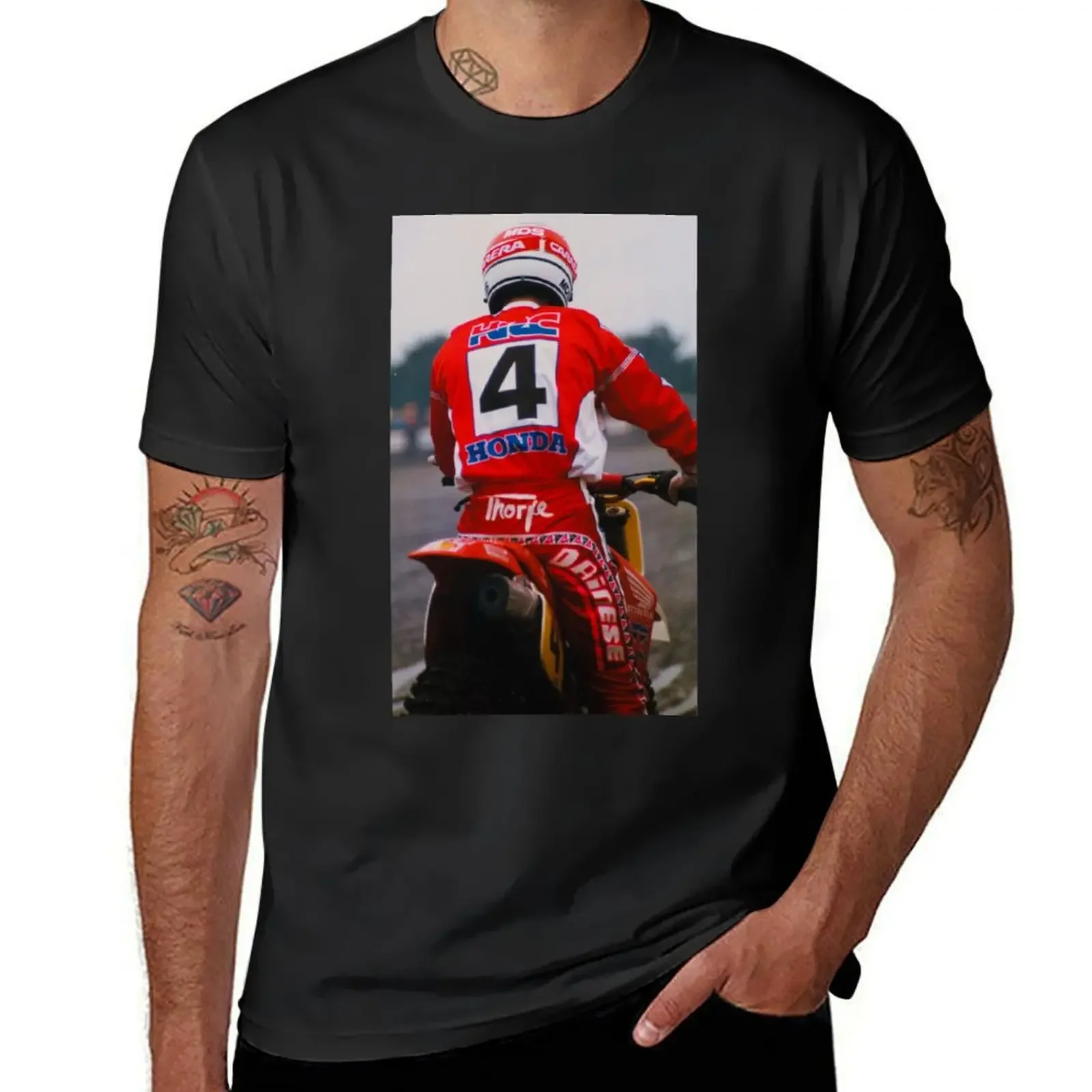 Dave Thorpe Motocross T-Shirt graphic tee shirt man t shirt mens big and tall t shirts