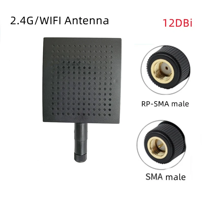2 piece 2.4G 5.8G Flat Panel Wifi Antenna Enhanced Signal 12-13dbi Directional  for Remote Control Wireless Routing IEEE802.11n