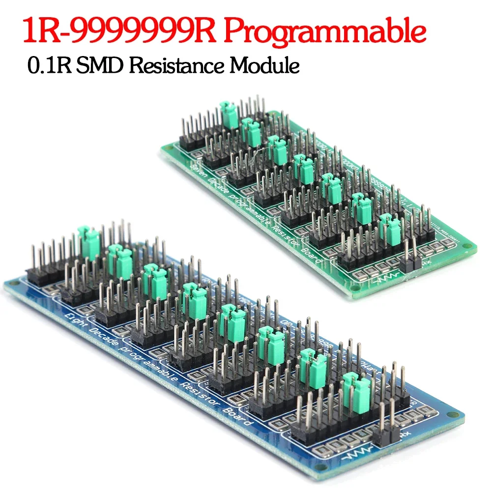 Scheda resistore programmabile a otto dieci anni 0.1R-muslimate 0.1-9.99999mr (0-10MS) precisione passo 0.1R 1/2 W modulo di resistenza SMD