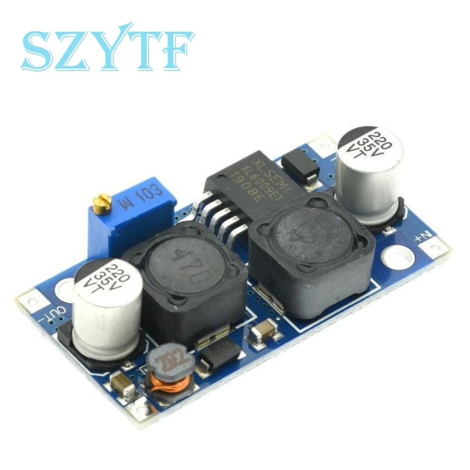 Módulo amplificador XL6009 DC-DC Salida de fuente de alimentación ajustable Super LM2577 Step-Up