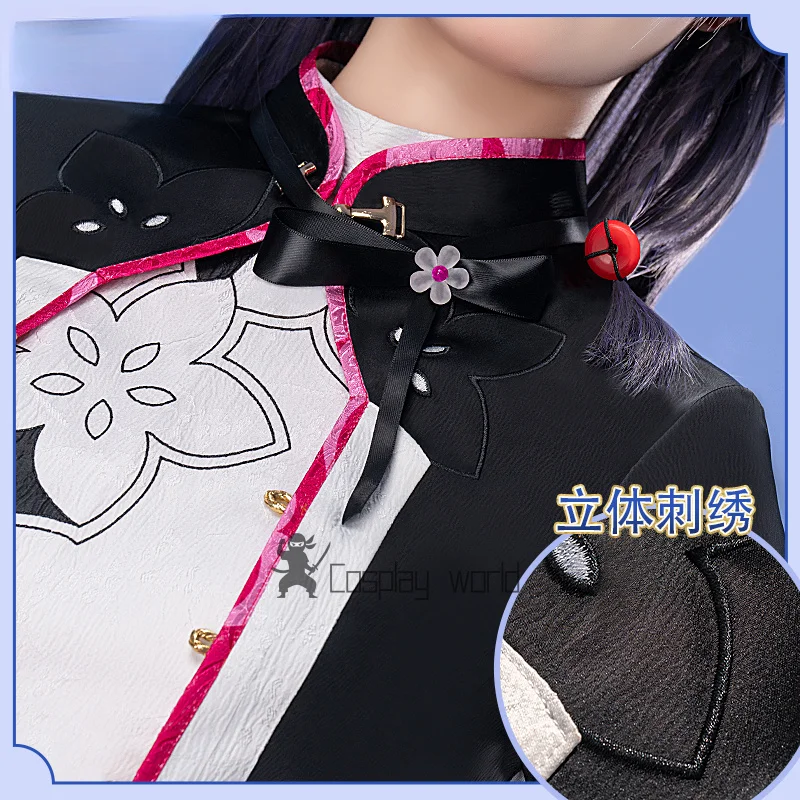 أزياء أنيمي هونكاي إمباكت التأثيرية أزياء هيرشر أوف سينتيس شعر مستعار على الطراز الصيني فستان وجه الحصان زي الهالوين #2