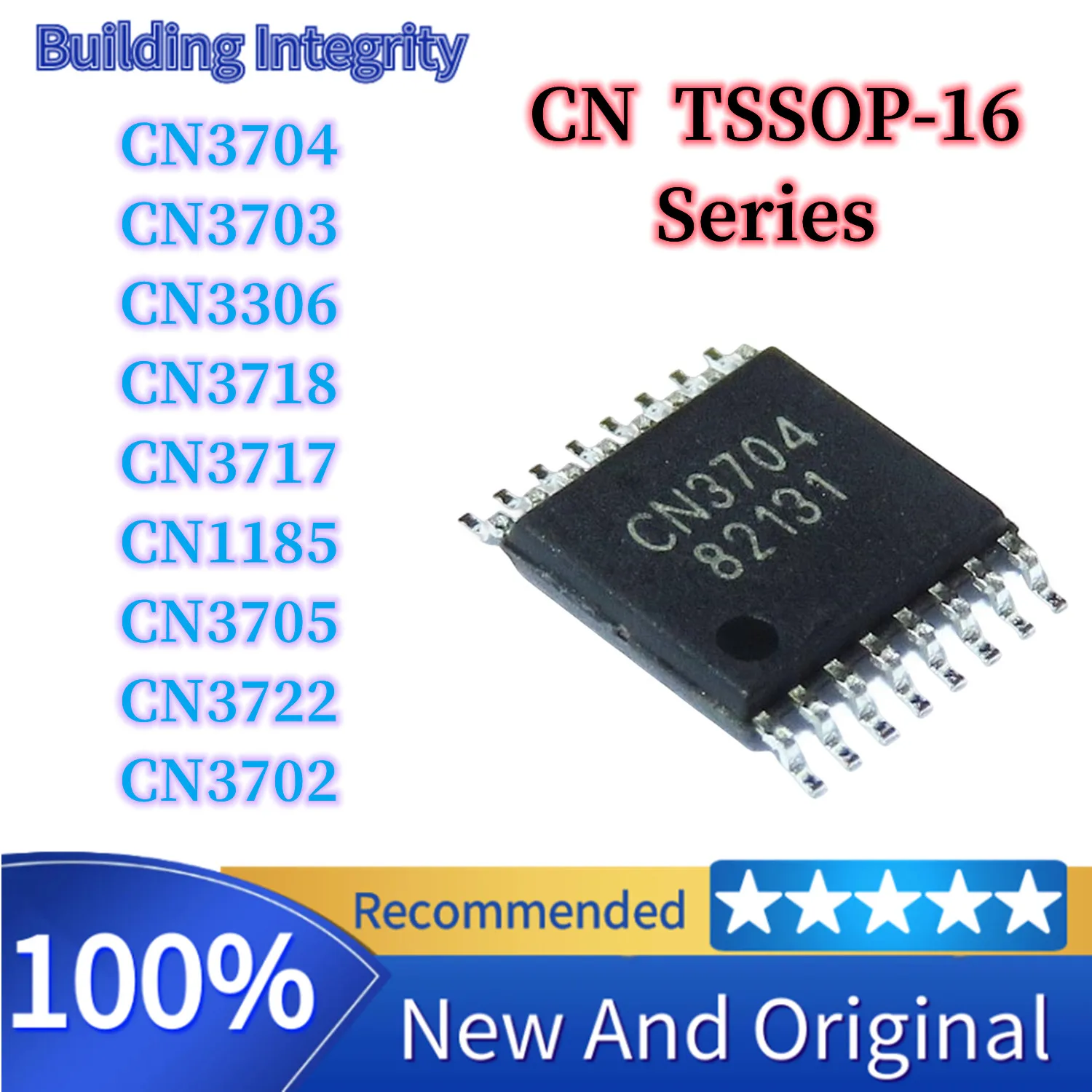 5pcs CN3704 CN3703 CN3306 CN3718 CN3717 CN1185 CN3705 CN3722 CN3702 New original authentic IC chip TSSOP-16