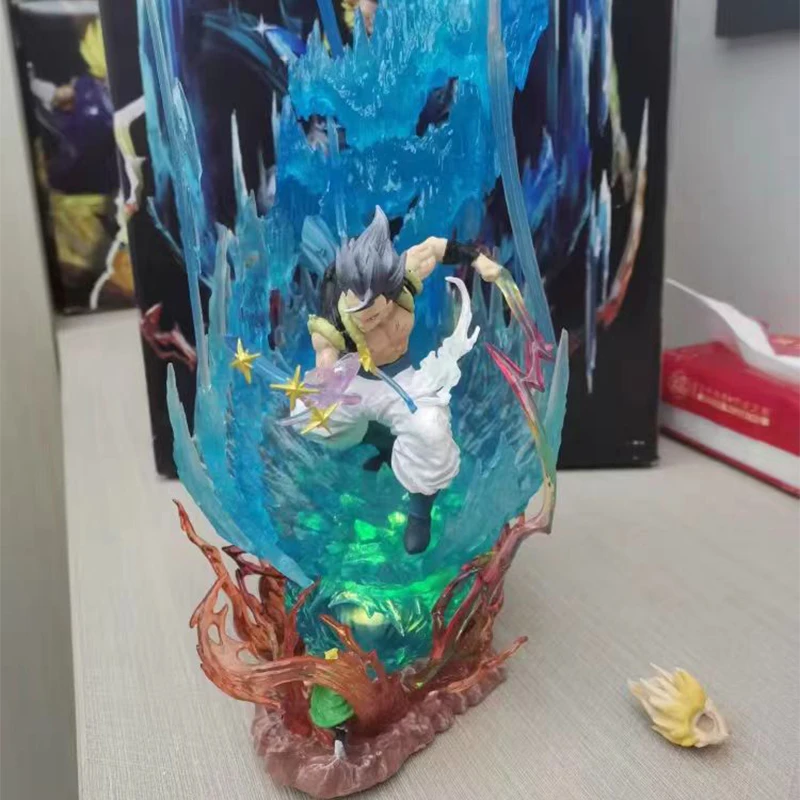 Super Saiyan Son Goku Toys Dragon Ball Gogeta Luminescence Figures PVC 30cm Anime Collection Model Desktop Decoration Gift