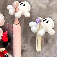 Disney Mickey Simple 1Pc Toothbrush Holder Wall-Mounted Punch-Free Palm-Shaped Save Space for Bathroom Waterproof Accessories
