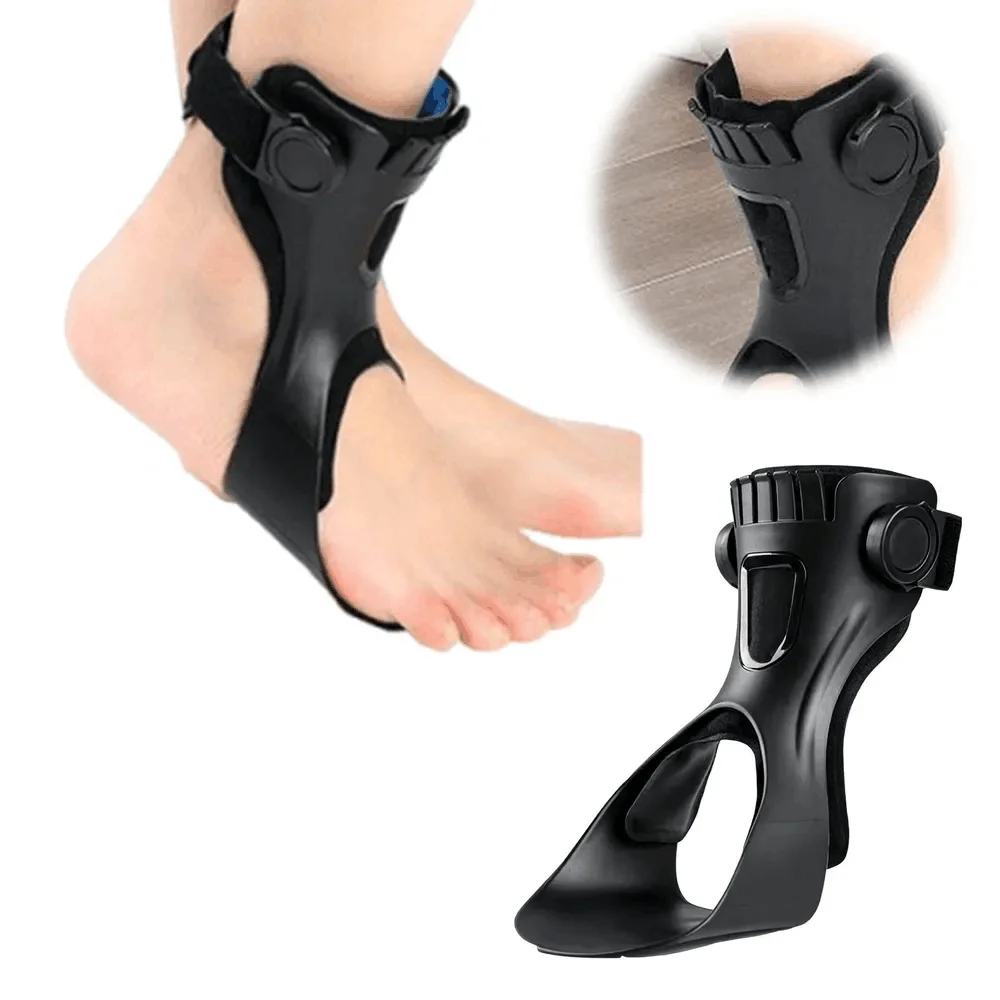 Drop Foot Brace Orthosis Black AFO Ankle Support AFOs With Adjustable Buckle Walking Support for Hemiplegia Stroke Shoes Walking