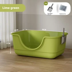 Cat litter box extra large anti splash cat toilet, kitten bathtub, open type cat toilet