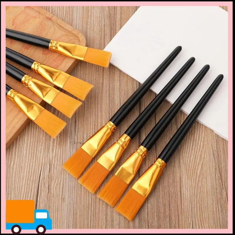 

Набор плоских кистей из 20 предметов, профессиональные кисти с большой краской, нейлоновые кисти шириной 1 дюйм, акварельные кисти, кисти для масляной живописи