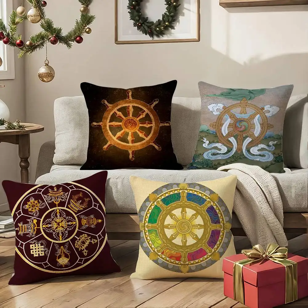 التناسخ طباعة ستة طرق من التناسخ كيس وسادة الراحة أريكة سرير حريري أنيق غير مرئية سستة وسادة الزخرفية