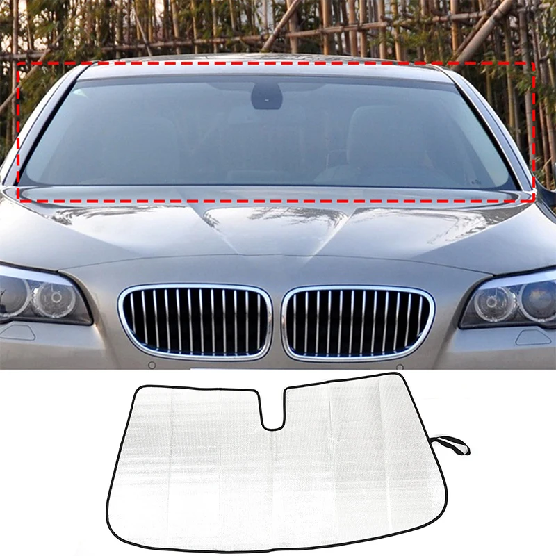 

For BMW 5 Series 2011-2017 Aluminum Foil Silver Car Front Glass Sunshade Cover Car Interior Protection Accessories