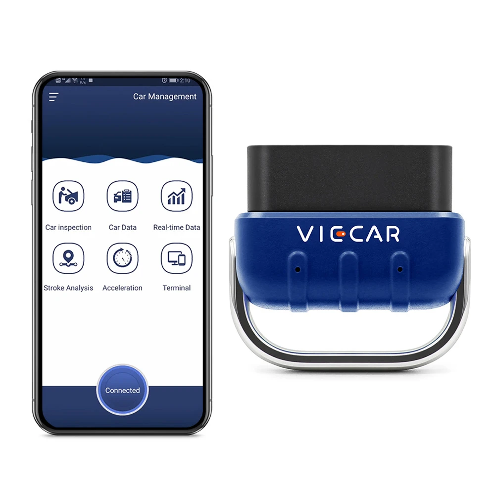 Newest Viecar ELM327 OBD2 Scanner V2.2 VP005 BT 5.0 VP006 WIFI PIC18F25K80 Support Dormancy for Android/IOS OBD Diagnostic Tool