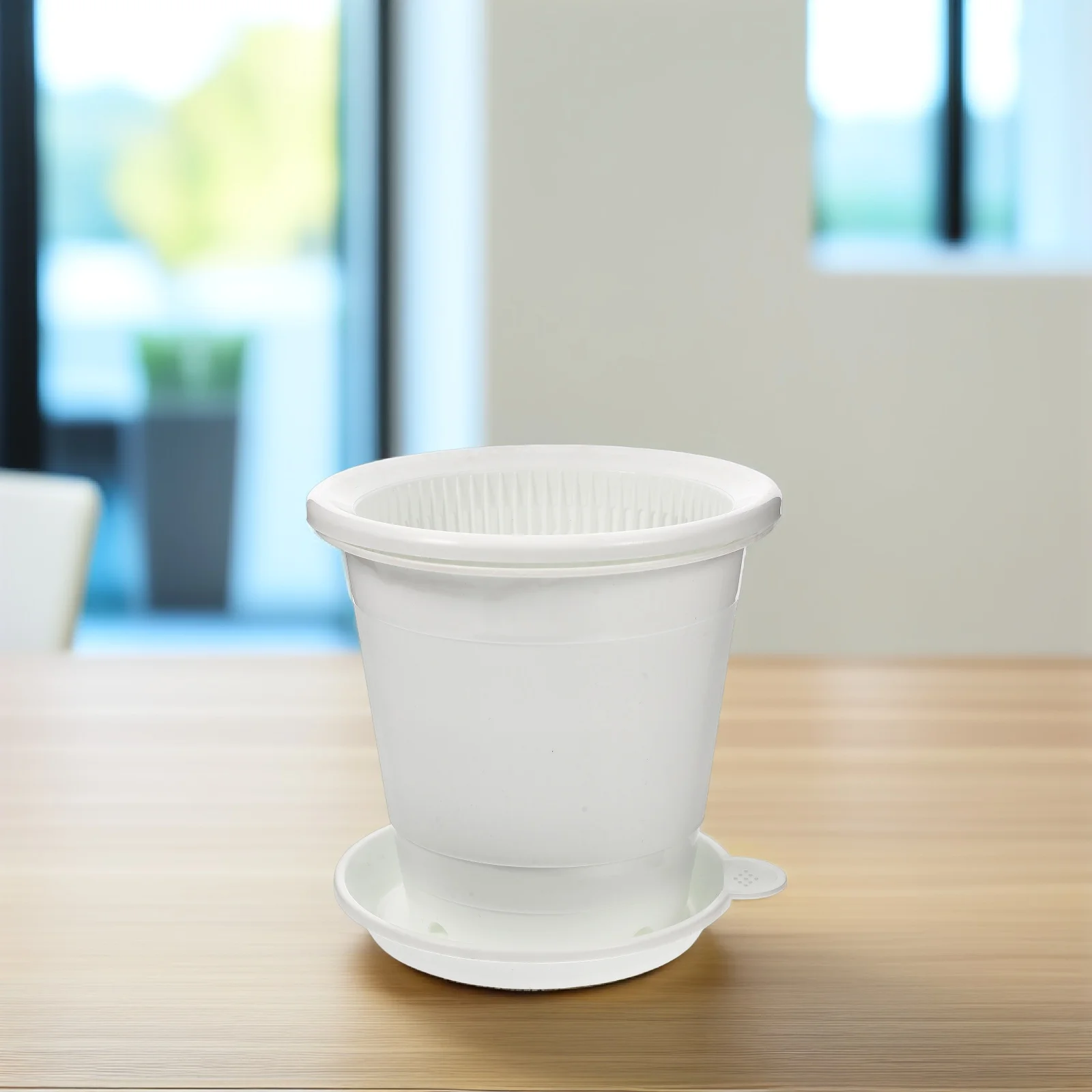 

Plastic Flower Pot Succulent Planters Nursery Outdoor Indoor Root Control Ventilated Double Layer PP Drainage Hole Garden Yard