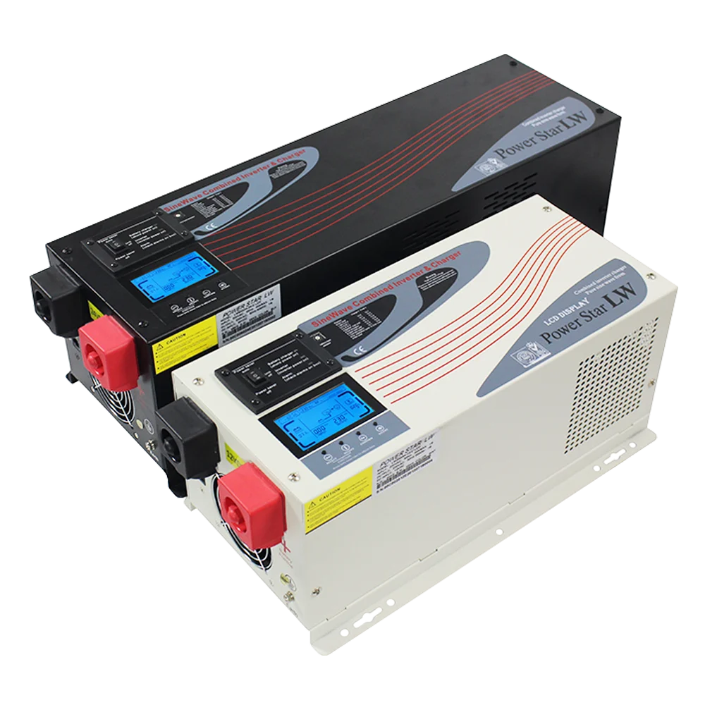 Solar Hybrid Inverter 1000W-6000W Single AC to AC Pure Sine Wave 50Hz Inverter Charger