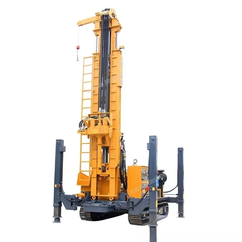 Perceuse pneumatique pour puits d'eau, alésage sur chenilles