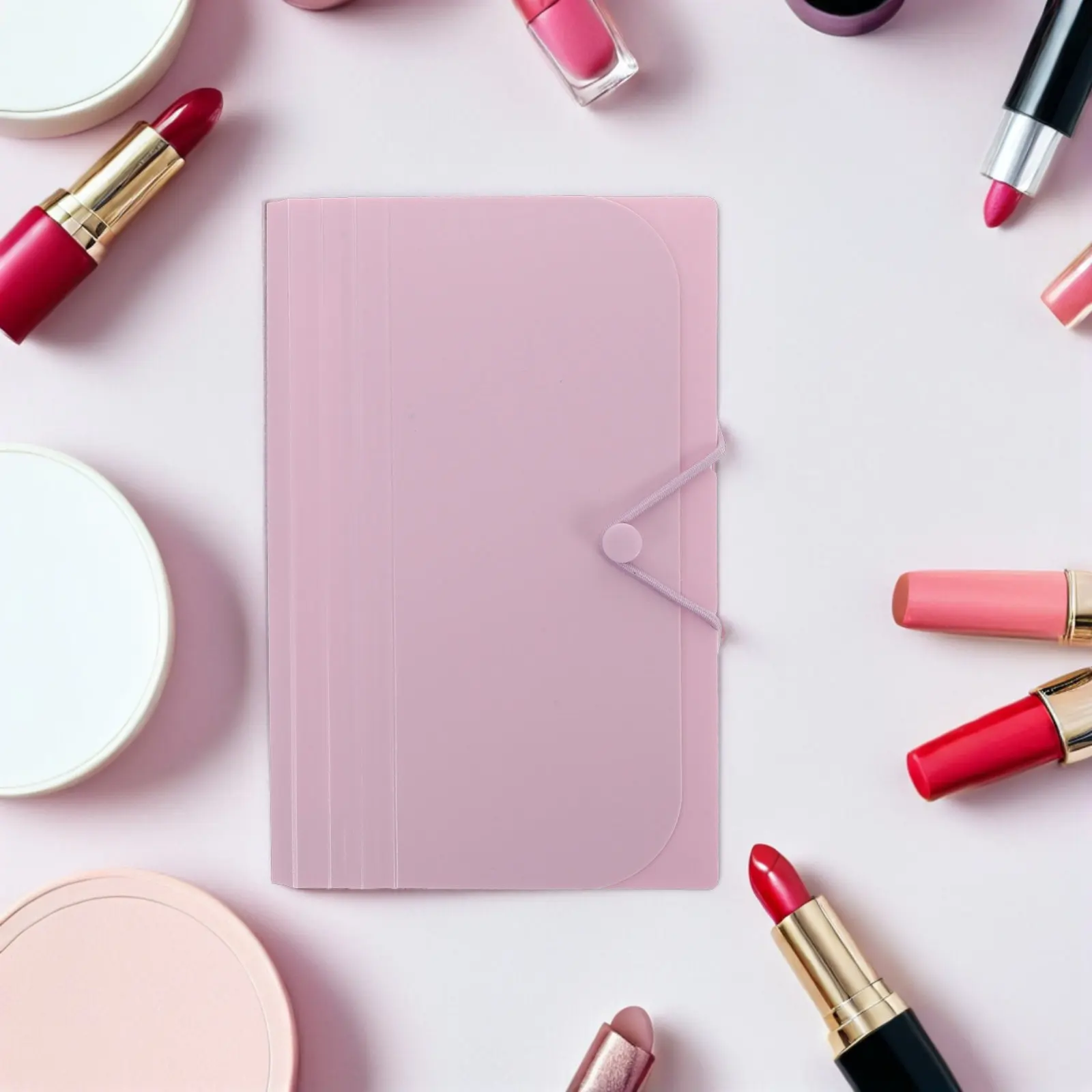 

Foldable Nail Plate Collecting Album with Transparent Sheets for Stamping Plates Storage Organizer Nail Art Template Holder