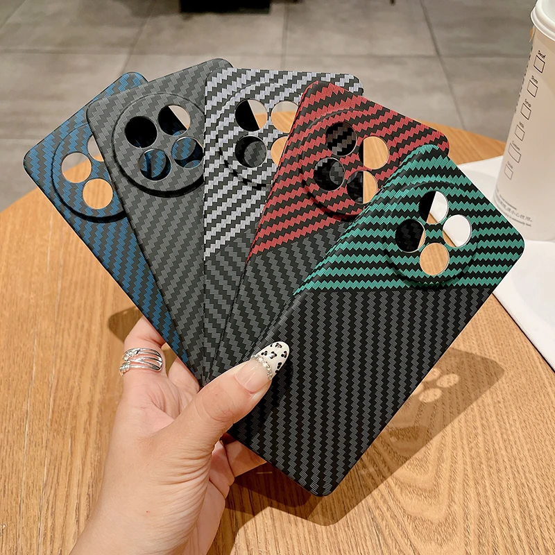 

Carbon Fiber Case For Oneplus 13R Ultra Thin Hard PC Shell Anti Fingerprint Heat Dissipation Back Protection Fundas Oneplus 13