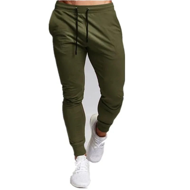 Casual Pants Men\'s Jogger Sweatpants Large Size Elastic Waist Sports Casual Trousers Loose Fitness Clothes Spring Thin Section