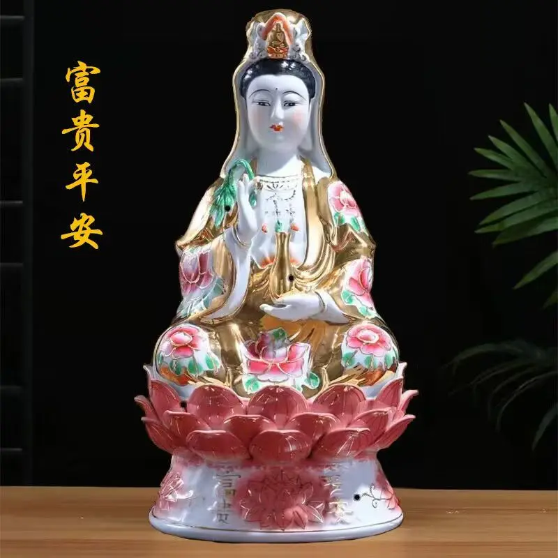 

Guanyin Statue – Exquisite Ceramic Craft, Creative Hand-Painted Ornament, High-Quality White Porcelain Sculpture