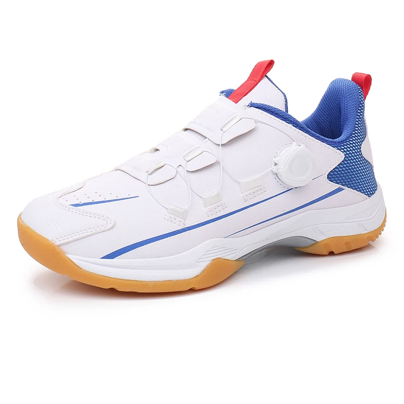 

Super Cool Quick Lacing Men Woman Badminton Shoes Anti Slip Indoor Sports Shoes Table Tennis Shoe Unisex Large Size Gym Shoe