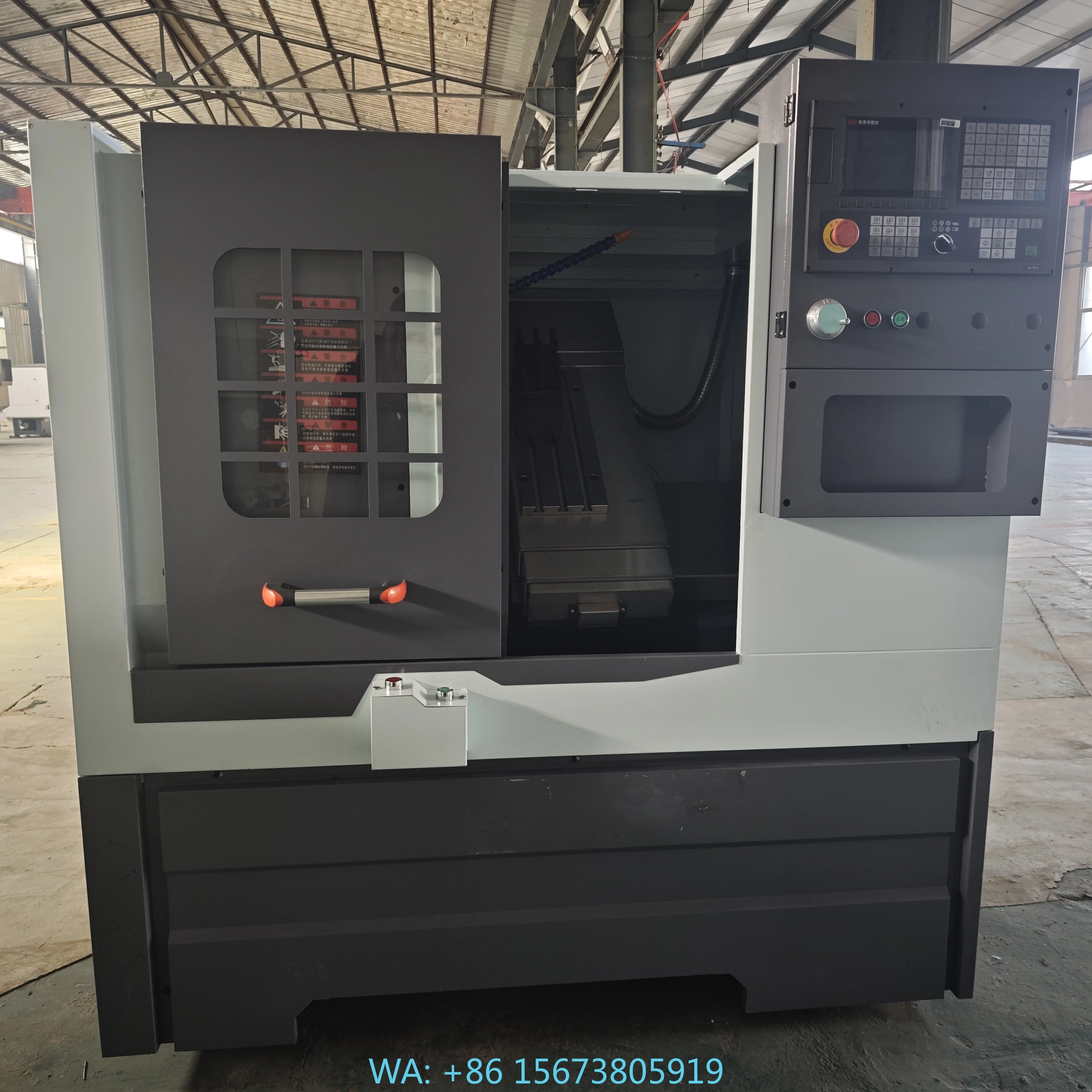 XG-400 Vertical Single Spindle High Speed Mini CNC Slant Bed Lathe Machine Hydraulic Turret High Precision 2-Axis High