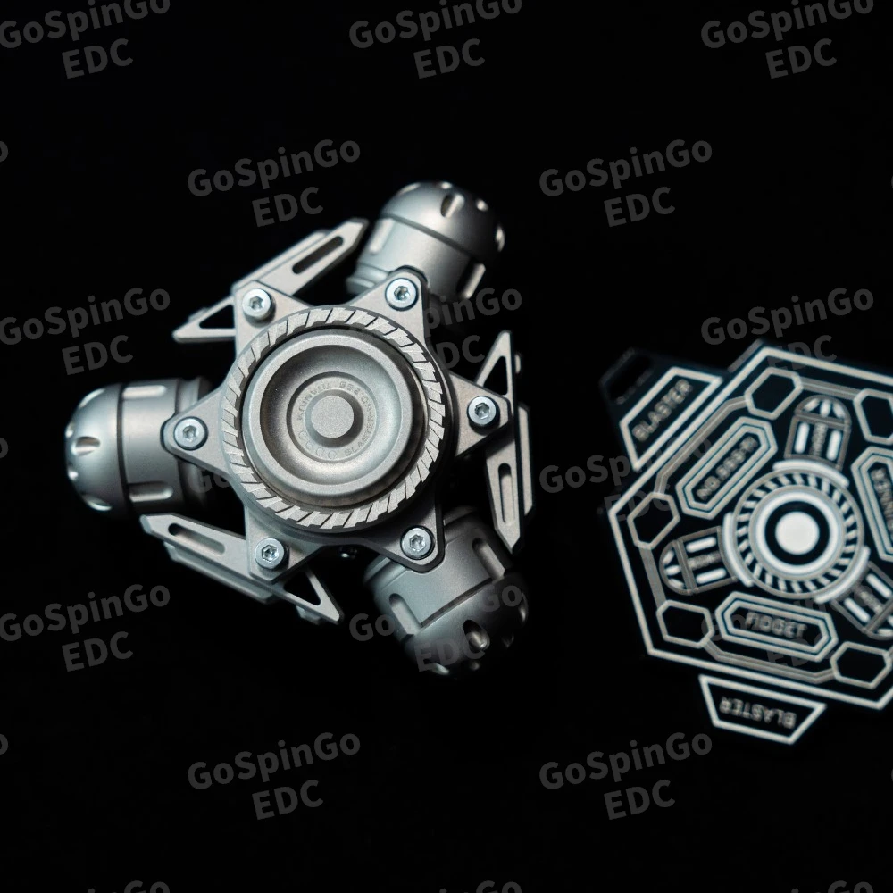 HZL EDC チタン製フィジェットスピナー、アーマーオープニング用ハンドフィールリンケージ、大人向けフィジェットトイ、オープンネイルジャイロ、不安解消グッズ