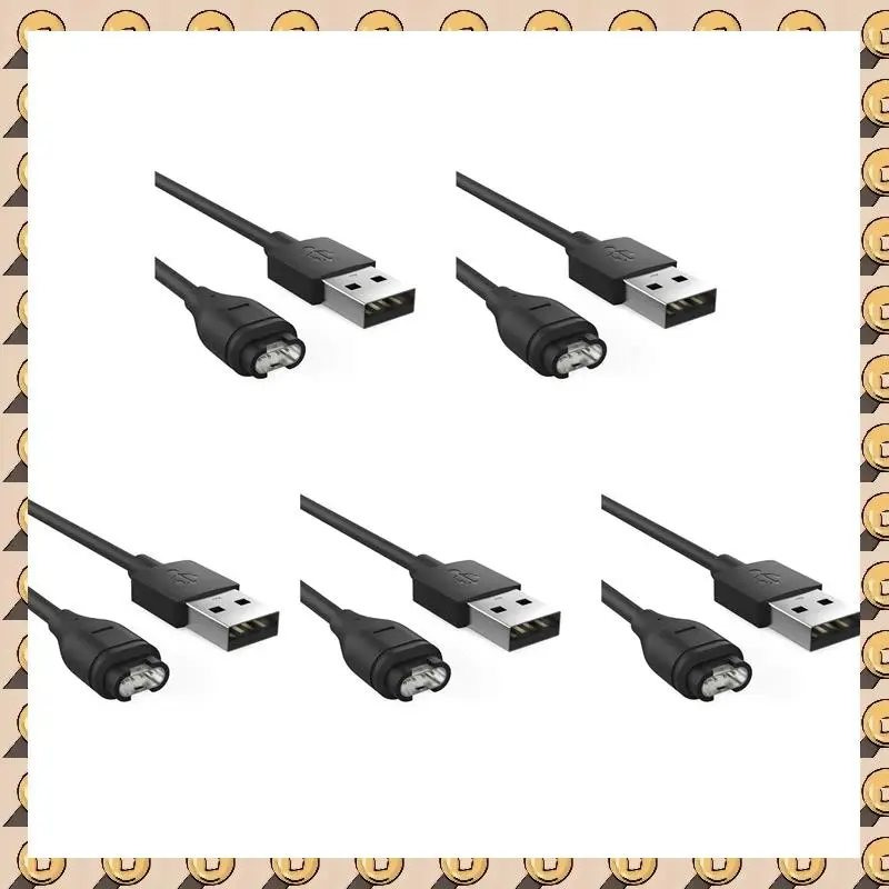A003 5X USB Data Sync Charging Cable Wire For Garmin Fenix 5/5S/5X/Forerunner 935/Quatix 5/Quatix 5 Sapphire BLACK