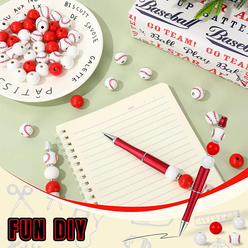 DIY용 구슬 볼펜, 검정 잉크 구슬 펜, 다색 펜, 어린이 학생 사무실 학교 용품, 50 개