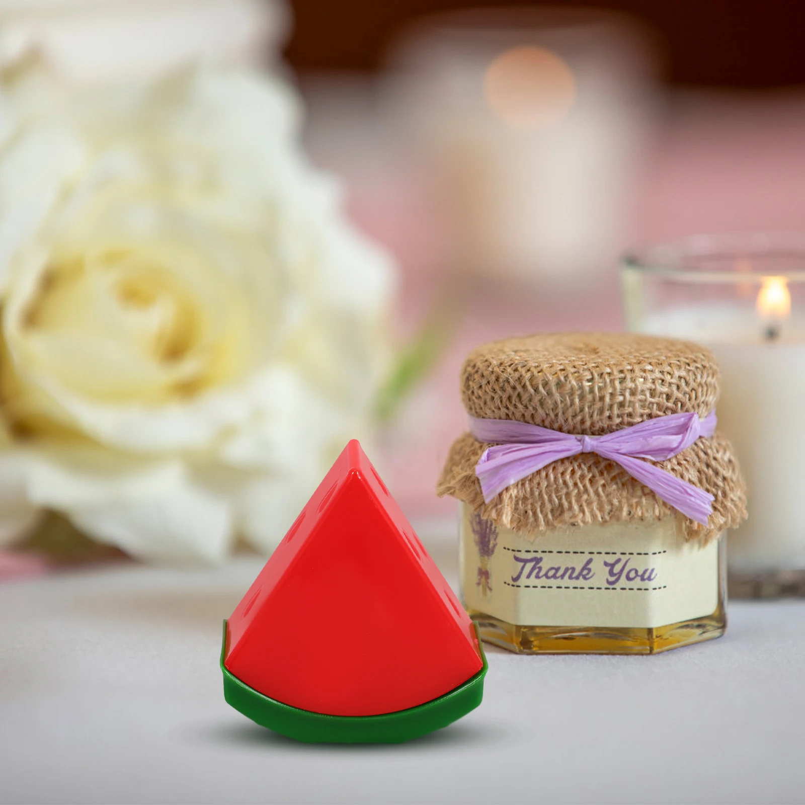 

10Pcs Watermelon Shape Favor Boxes Plastic Candy Containers Small Candy Boxes Party Treat Packing Decorations Watermelon Party