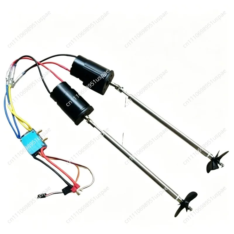 550 Motor Dual Power Kit 480A Brushed Water Cooling  Boat for 2S Battery