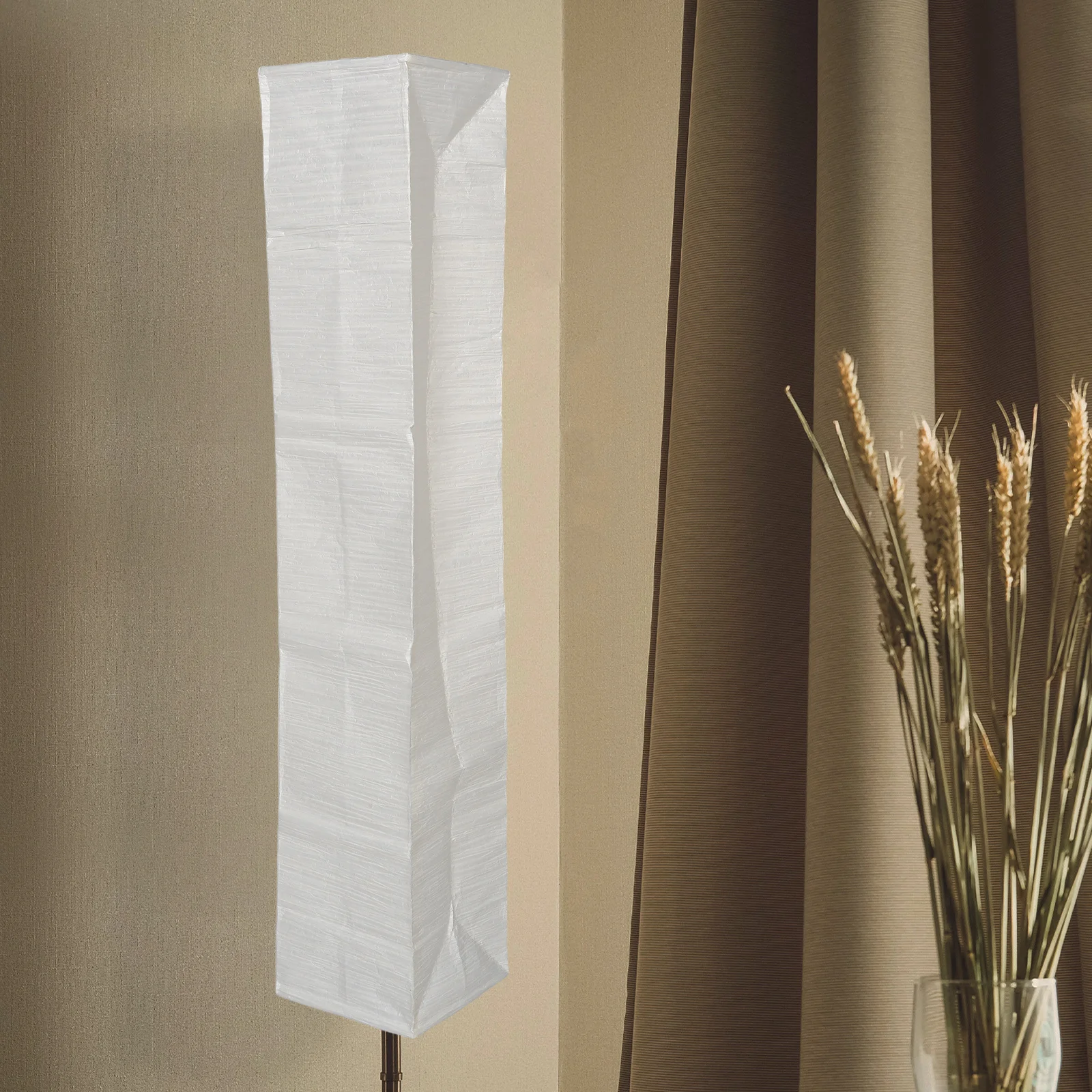 

Японский бумажный торшер, абажур, складной сменный мягкий светильник для спальни, гостиной, офиса, современный минималистичный бумажный светильник