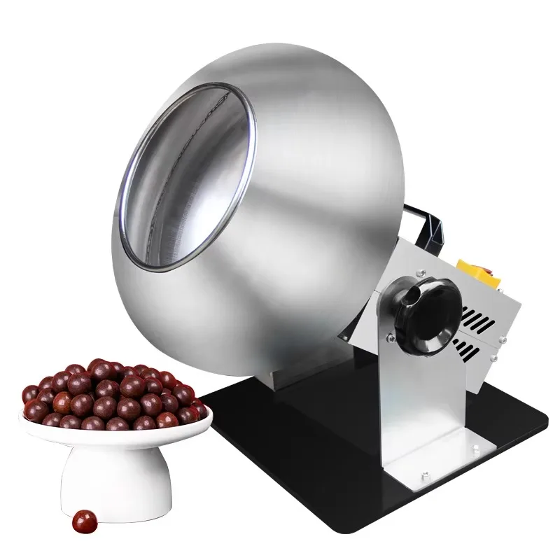 Food small automatic nuts candy sugar chocolate peanut almond nano film coating pan coater