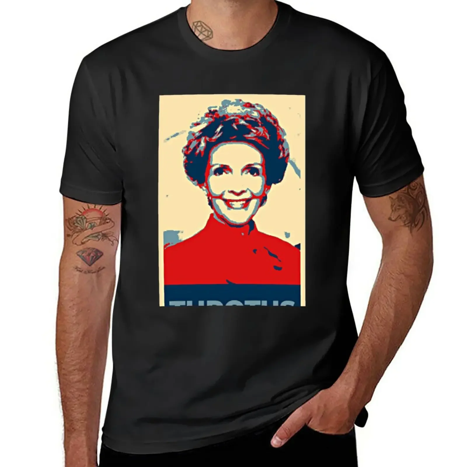 New Nancy Reagan THROTUS Throat Goat Meme Funny Essential T-Shirt hippie clothes sports fan t-shirts men clothes