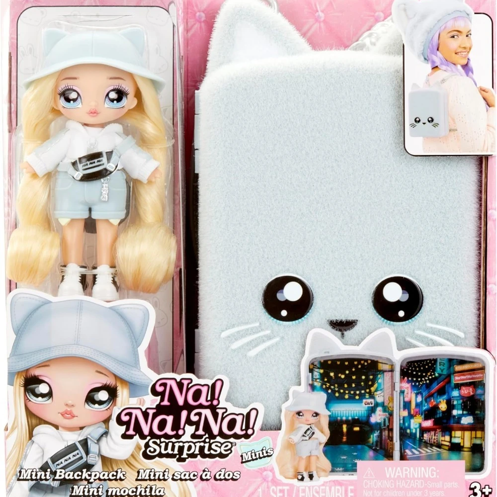 Surprise Nanana Mini Backpack Set Cotton Doll Fashion Dressup Dolls Accessories Girls Play House Toys Surprise Backpack Dolls