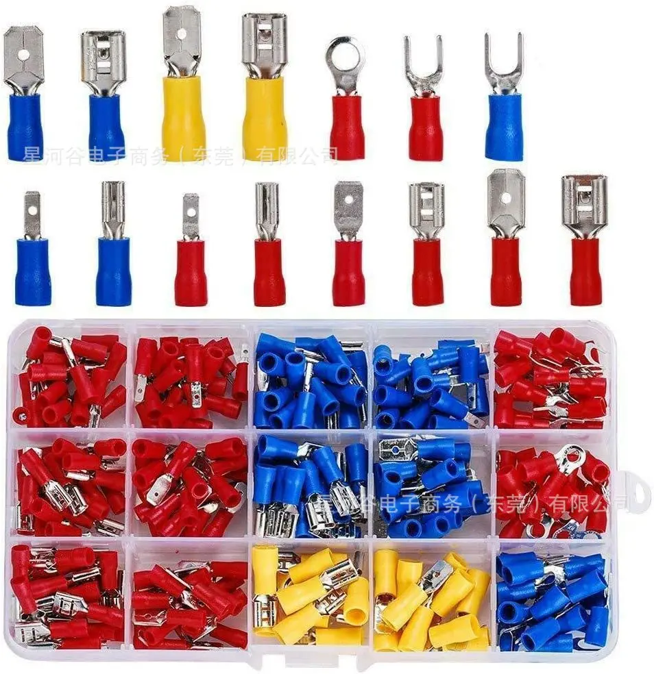 

280/480 Pieces Electrical Insulated Wire Connector Kit Screw Head Ring Butt Quick Disconnect Bullet Connector Crimp Terminal