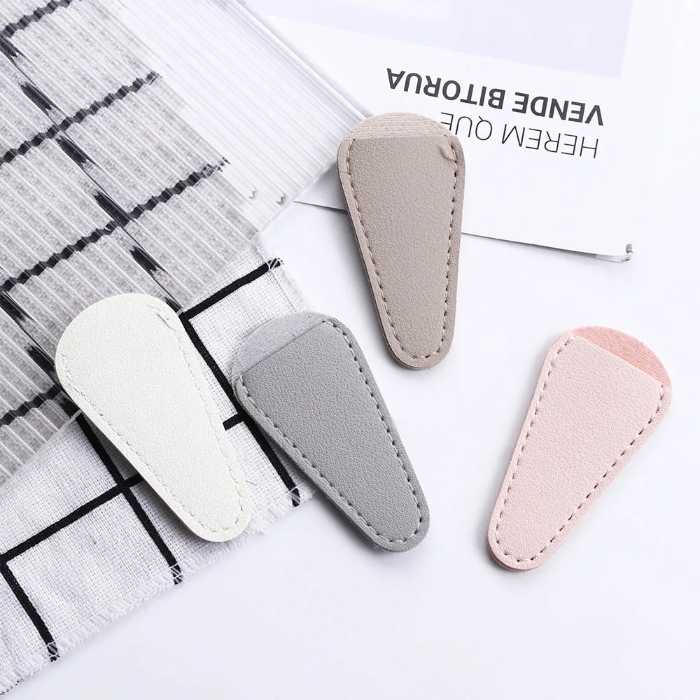 1pcs Scissors Protective Cases PU Leather Sewing Box Scissors Protective Cover DIY Scissors Sleeve Dead Skin Tweezers Cap