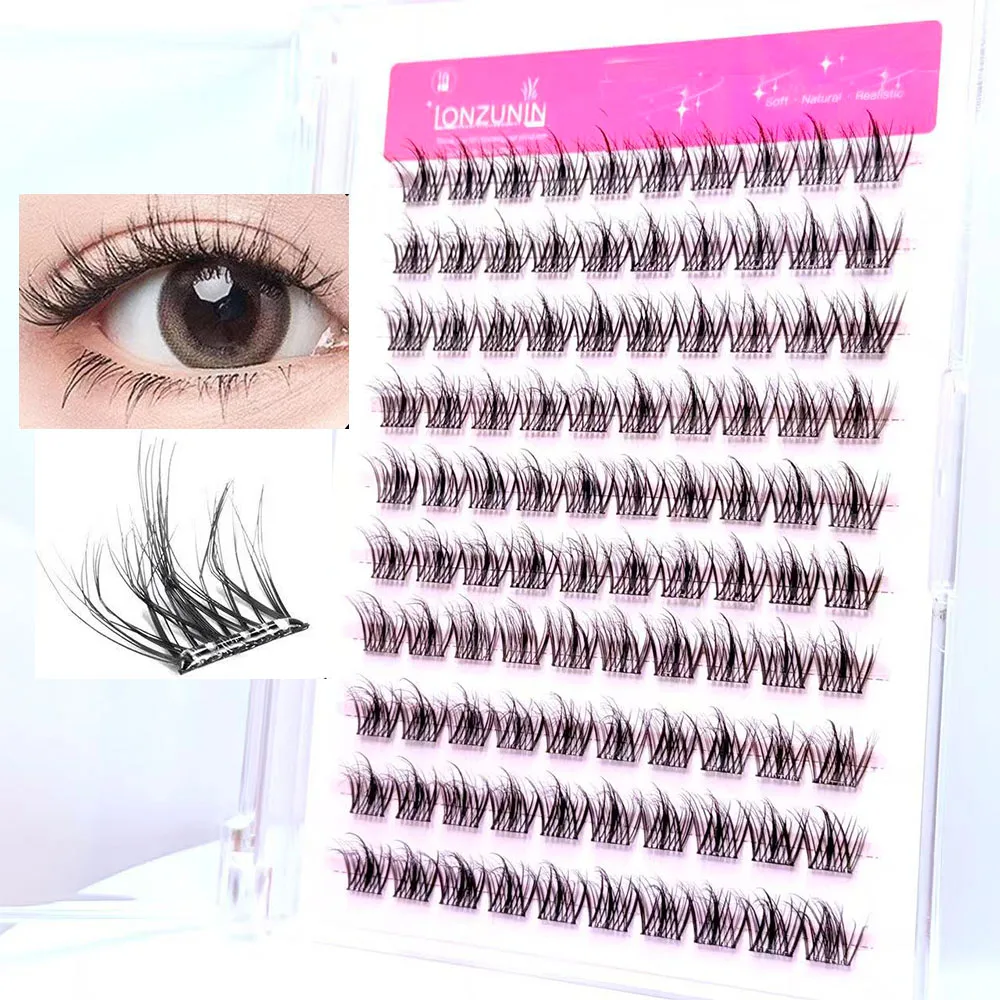 ロンズニン ホットセール フェイクミンク ソフトウィスピー つけまつげ 5D ふわふわ ノングルーまつげ