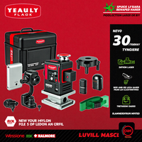 YEVOLT 12/16-Line 3D/4D Green Laser Level Green Beam (520nm) Self-Leveling Angle Ceiling Lighting No More Manual Measurement