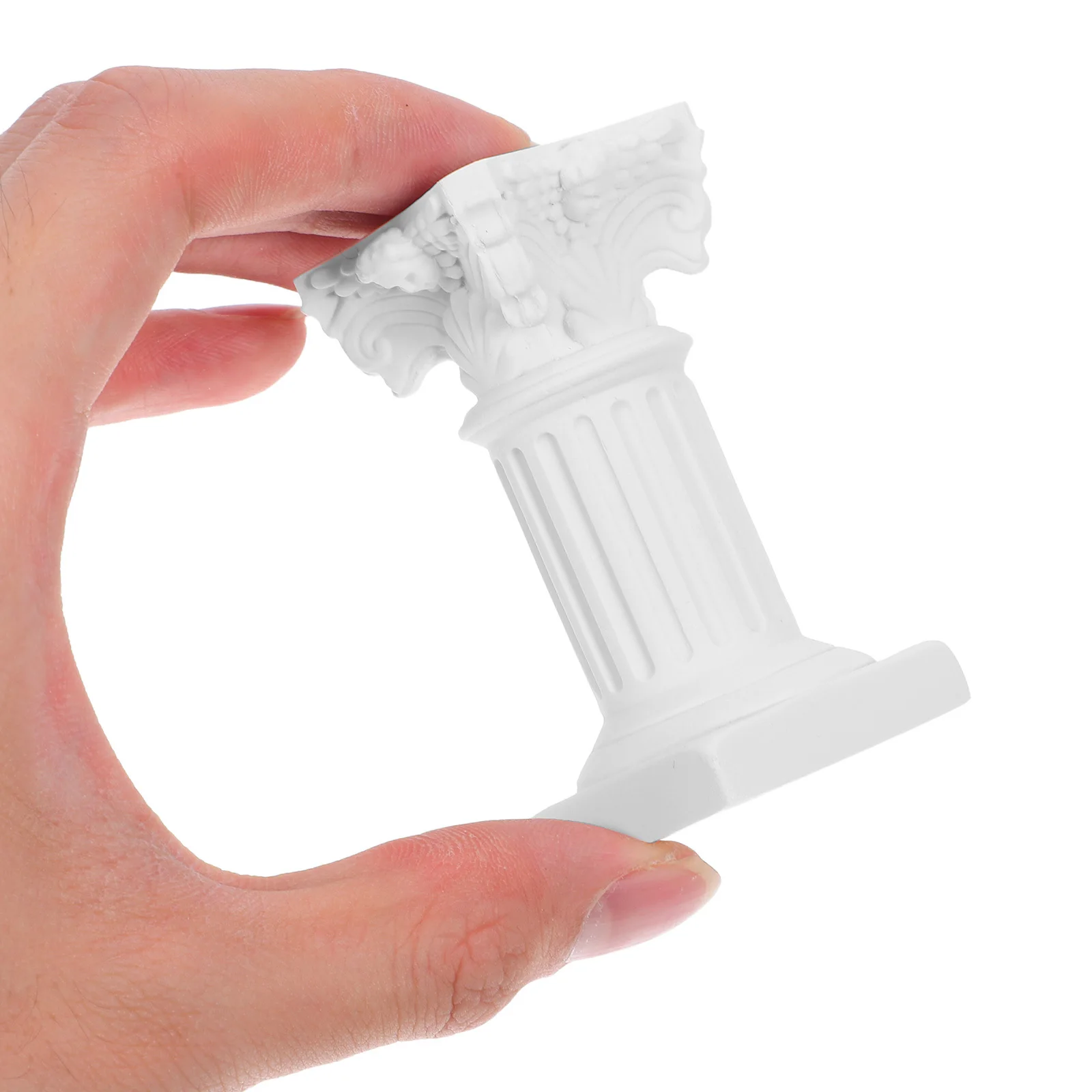 

4Pcs Mini Roman Pillar Stand Resin Candlestick Classical Decor Wedding Tabletop Sculpture Home Interior Artistic Ornament
