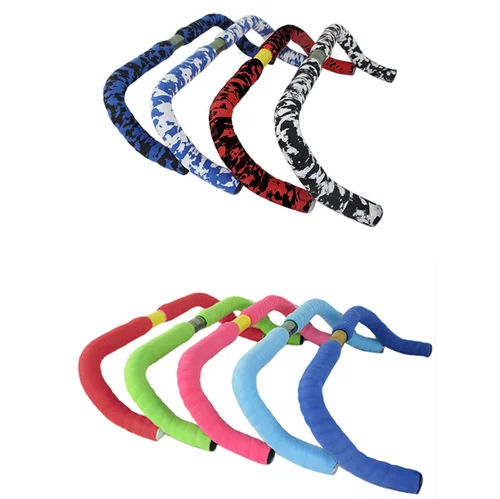 Empuñaduras de barra de bicicleta, correas de manillar, cinta envolvente de empuñaduras de bicicleta, cinta de manillar antideslizante de absorción de impacto EVA, accesorios de ciclismo