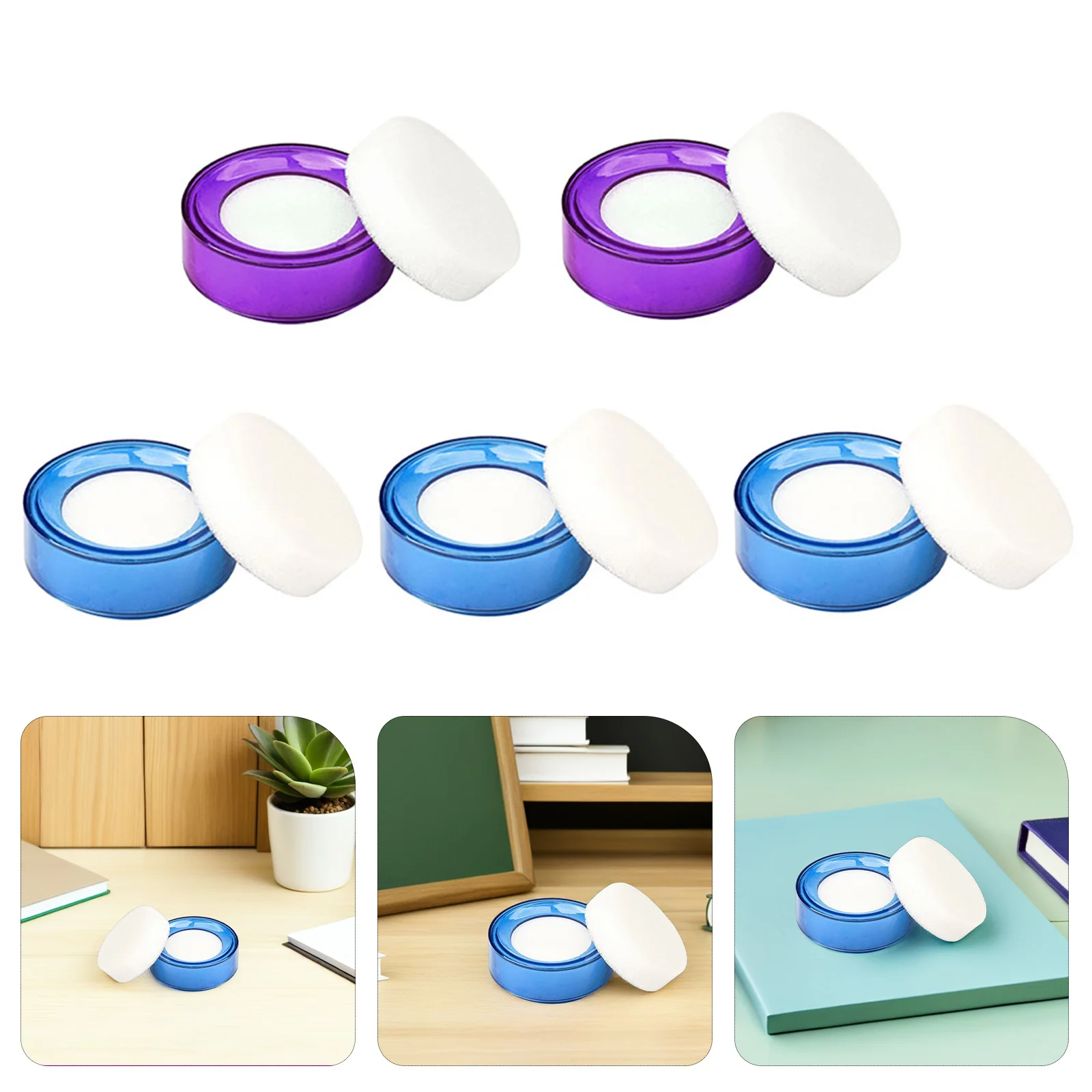 

5pcs Premium Finger Sponges For Cash Counting Fingertip Moistener Bank Supplies Hand Sponge Lightweight Easy Carry Cash