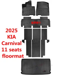 Use for new KIA Carnival Sedona car carpet Carnival car floor mat Carniva Full Set Trim to Fit For Carniva waterproof floor mat