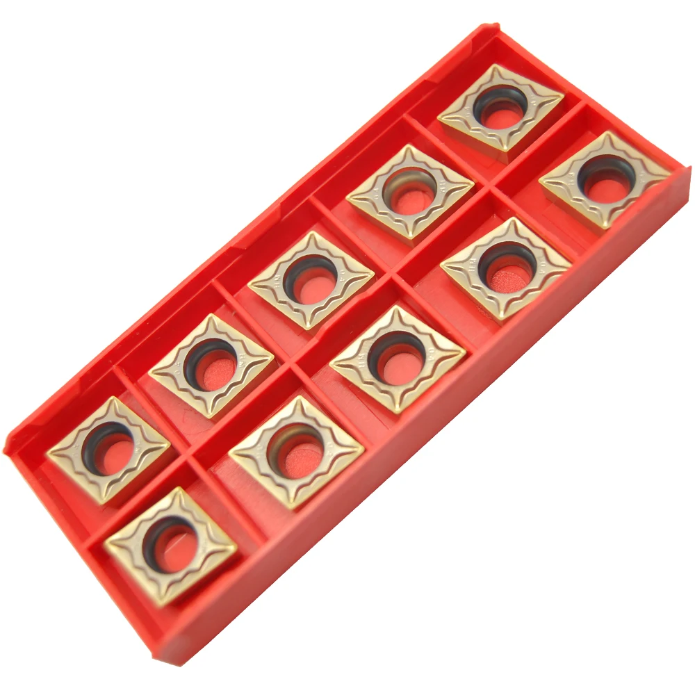 Herramientas de torneado interno CNC, insertos de carburo, cortador de torno, EDGEV CCMT060202 CCMT060204 CCMT09T304 CCMT09T308 CCMT120404 CCMT120408