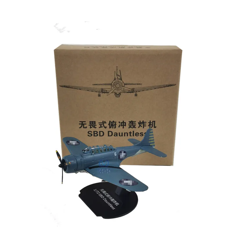 Quality alloy 1:72 SBD DAUNTLESS bomber model,simulation fighter aircraft,collectible gifts,children's airplane toy