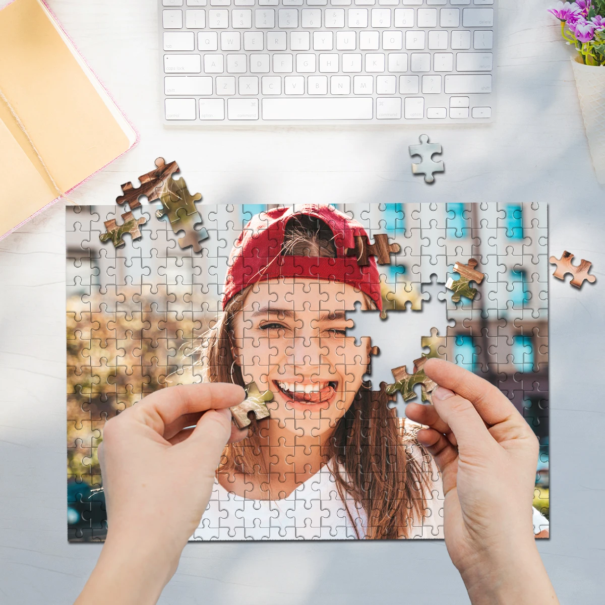35/300/500/1000 Stück Personalisiertes Foto-Puzzle Selfie-Spielzeug für Kinder Geschenke