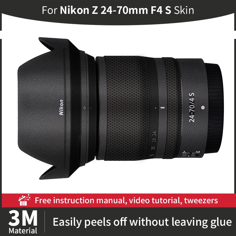 For Nikon 24 70mm f4 Skin Nikon Z 24-70mm F4 S Camera Lens Skin Anti-scratch Camera Lens Sticker protective film