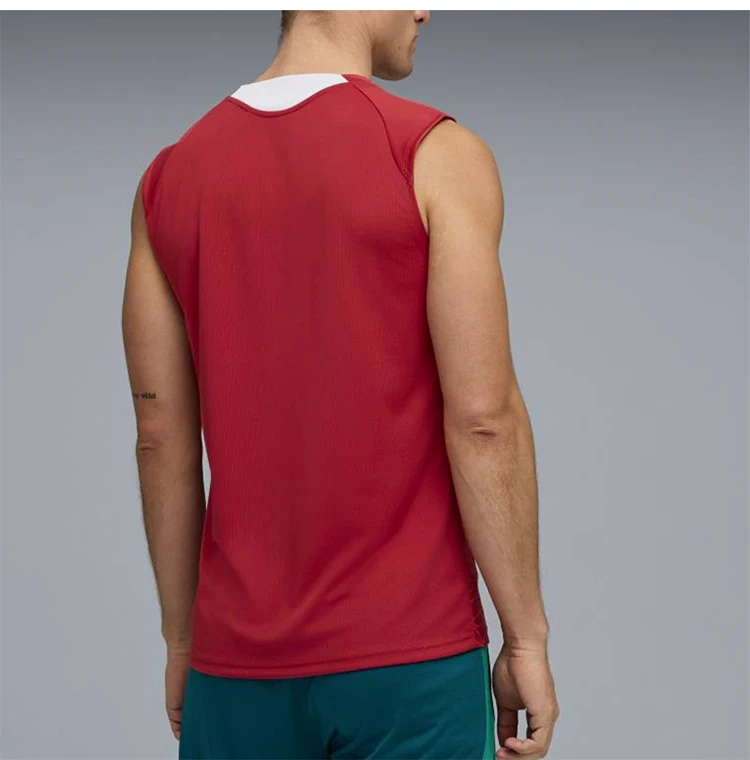 Puma Original Portugal Nationalmannschaft Herren-Shirt, feuchtigkeitsabsorbierendes ärmelloses Sport-T-Shirt 784770-16 – Detail 4