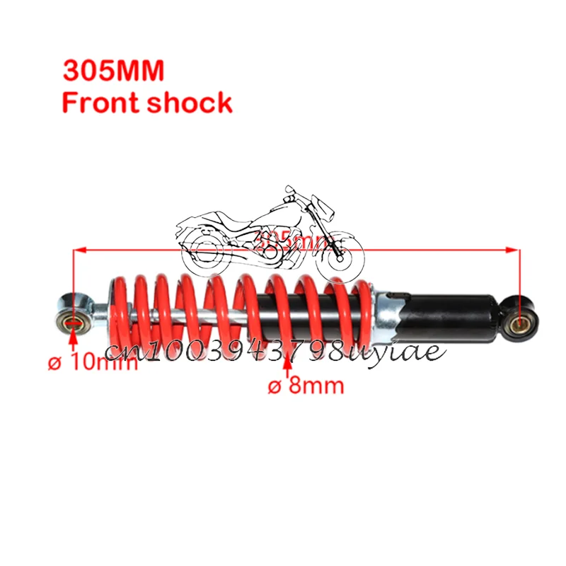 

285mm 305mm 325mm 350mm Front and rear suspension Shock Absorber For Dirt Bike ATV Quad parts