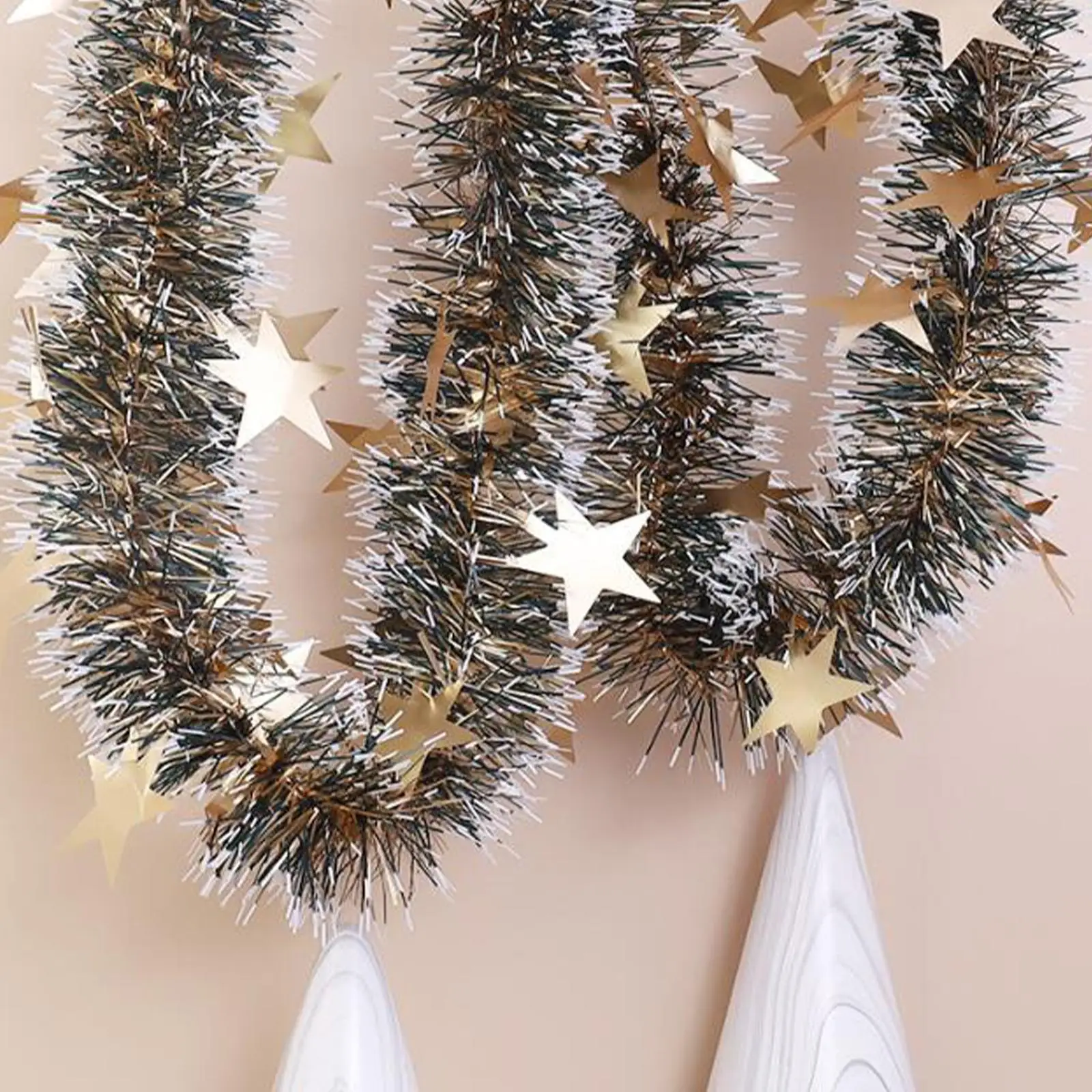 5.9ft Christmas Tinsel Garland Holiday DIY Versatile Ceiling Hanging Garland