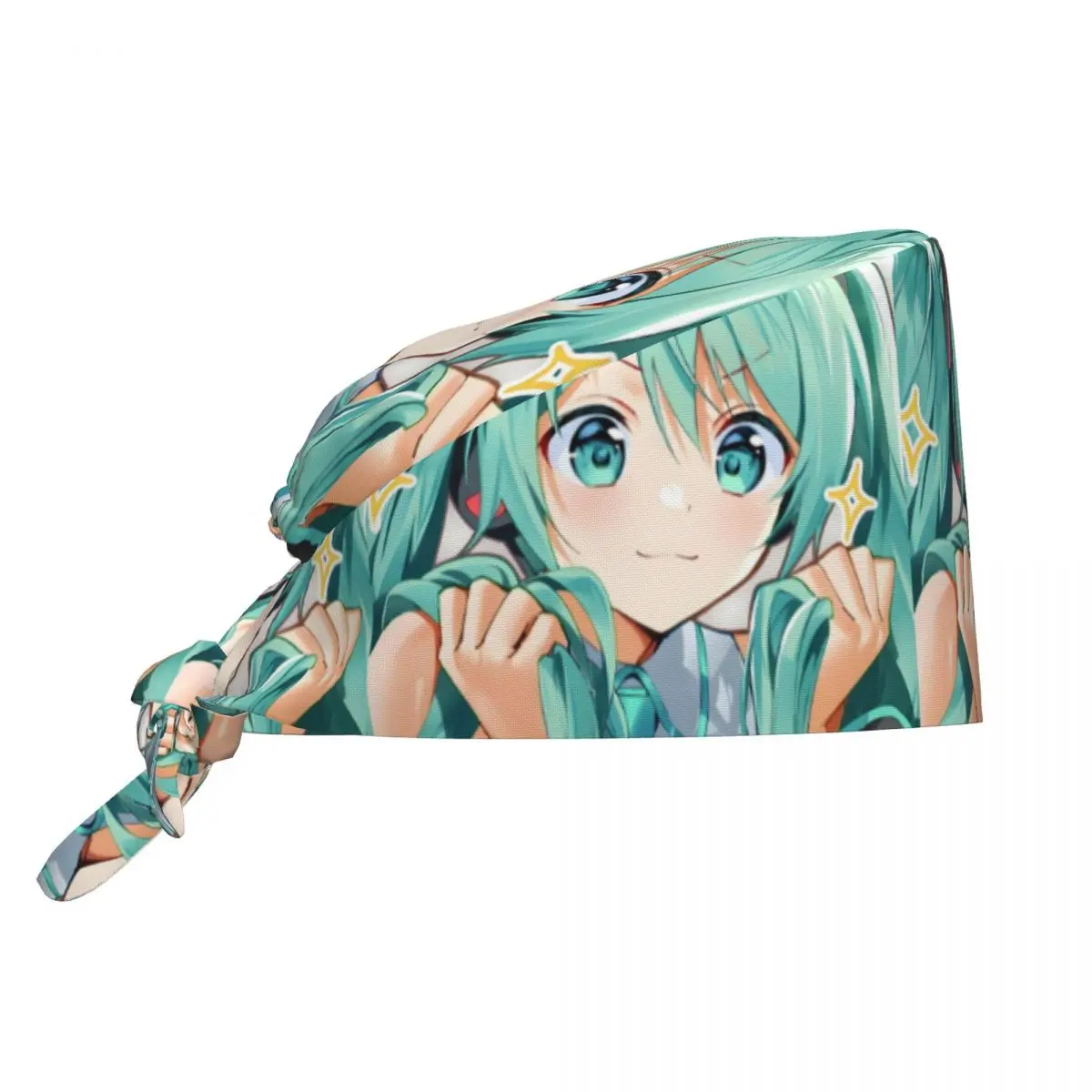 

Custom H-Hatsuned M-Mikus Cartoons Scrubs Cap Surgical Hats Women Men Lovely Operating Room Cap Operator Hats Lab Works Hat