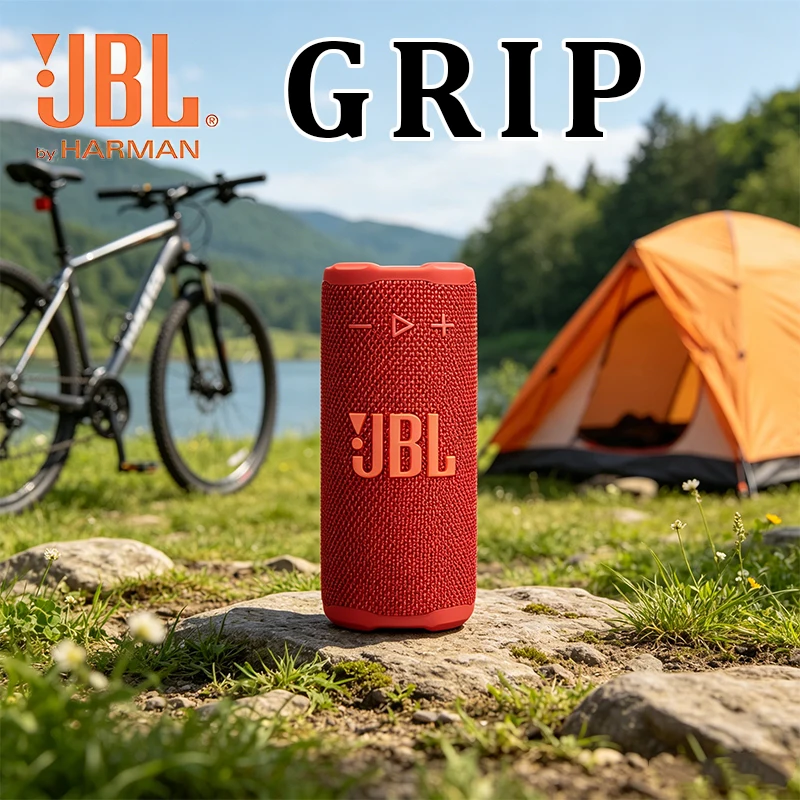 

JBL Grip Outdoor Portable Bluetooth Speaker Neon Can Shaped Atmosphere Light Waterproof Body Dynamic Bass Speaker